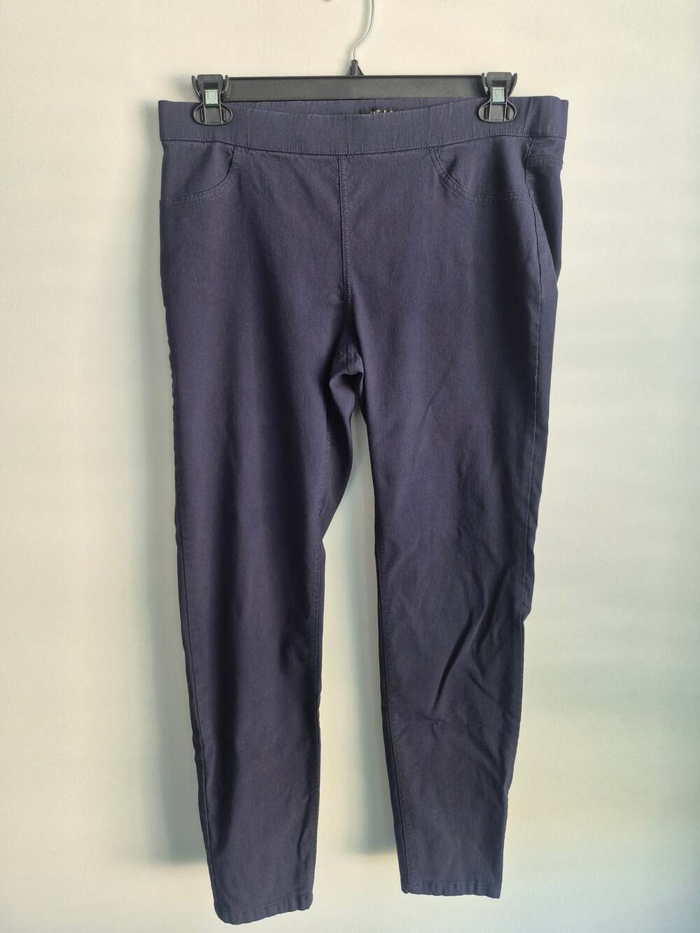 Zac & Rachel Navy Pull‑On Pants – Stretch Comfort – Size 14